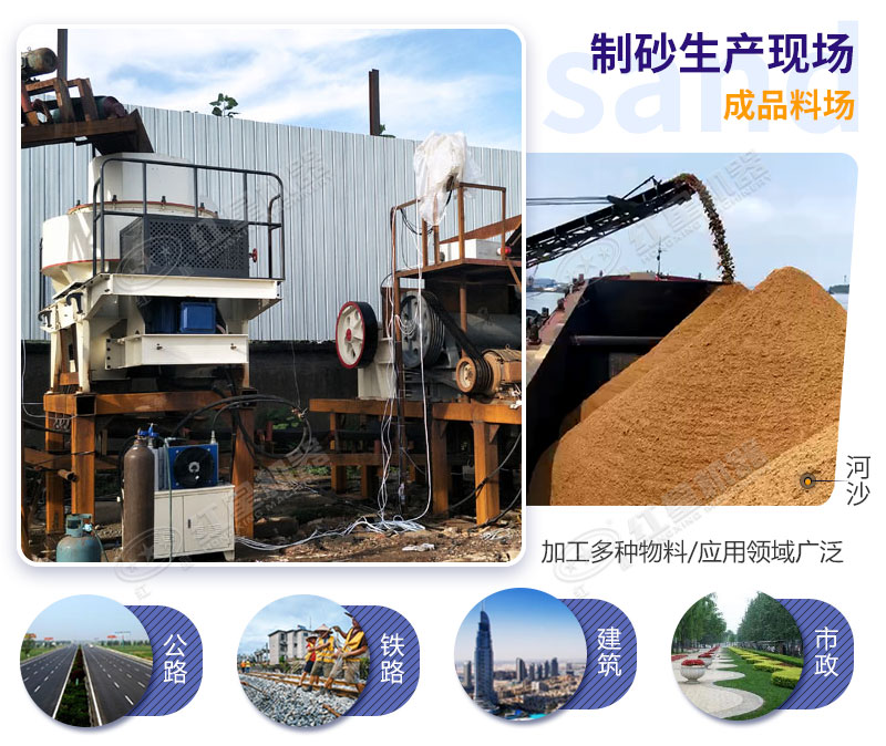 制砂生產線成品質量高、效益高