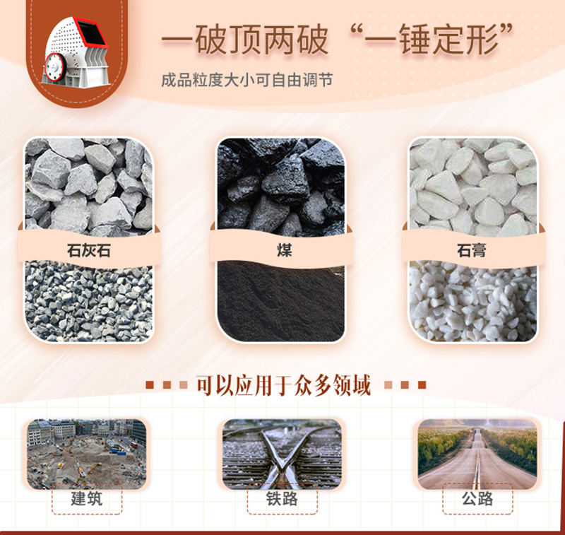 錘破一機(jī)兩用，可自成一條生產(chǎn)線