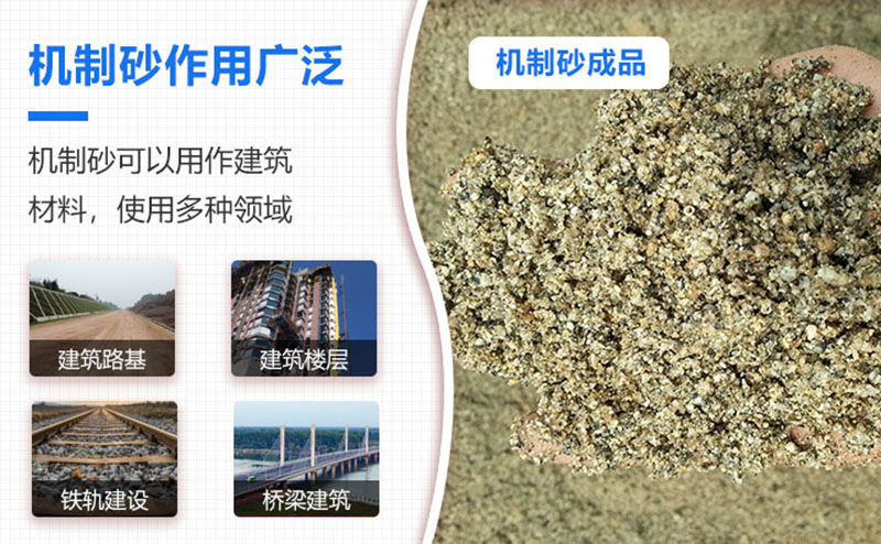 機(jī)制砂品級(jí)越來越高，用途也越來越廣泛